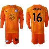 Maglia da Calcio Portiere a Maniche Lunghe Chelsea Orange MENDY 16 2022-23 per Bambino